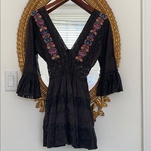 Free People Lace Mini Dress